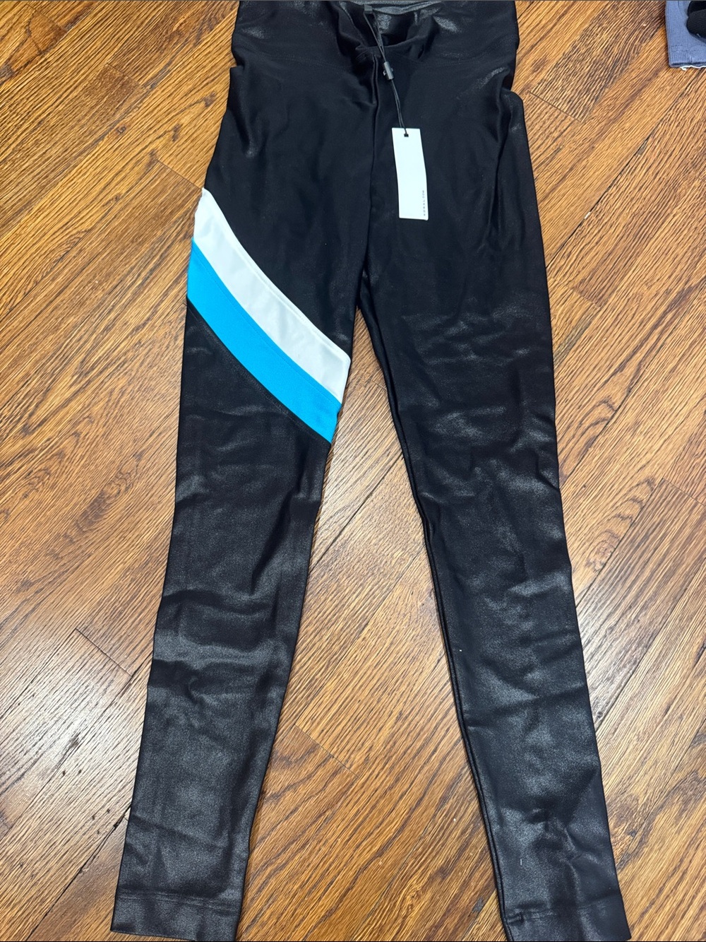 Koral women’s  Black Athletic Pants with Blue and White Stripe